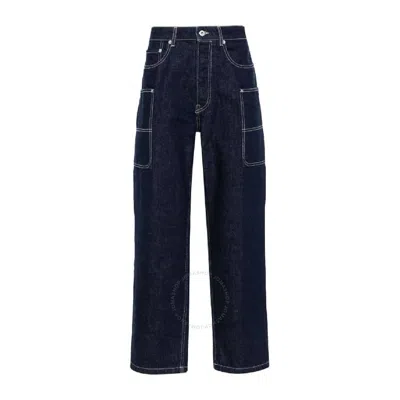 Kenzo Logo-patch Wide Leg Denim Pants
