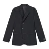 Kenzo Logo-patch Wool Jacket In Black