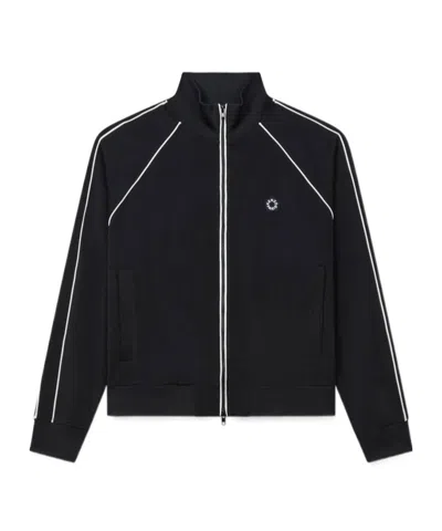 KENZO KENZO LOGO PATCH ZIPPED SWEATSHIRT