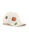 Kenzo Logo-patches Cotton Cap In Neutrals