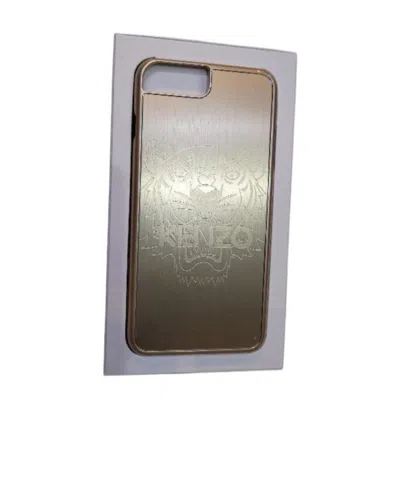 Kenzo Logo Phone Case In Gray