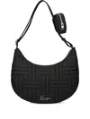 Kenzo Logo-plaque Shoulder Bag In Black