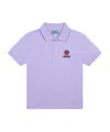 Kenzo Logo Polo Shirt In Purple