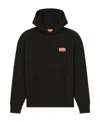 Kenzo Logo-print Cotton Hoodie In Black