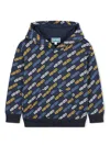 Kenzo Cotton Logo Hoodie (2-14 Years) In Blue