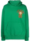 Kenzo Logo-print Cotton Hoodie In Green