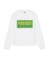 Kenzo Logo-print Cotton Hoodie In White