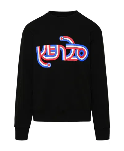 Kenzo Logo-print Cotton Sweatshirt In Black