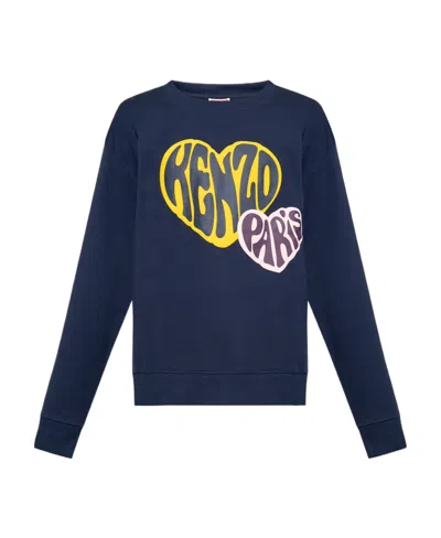 KENZO KENZO LOGO PRINTED LONG-SLEEVED T-SHIRT