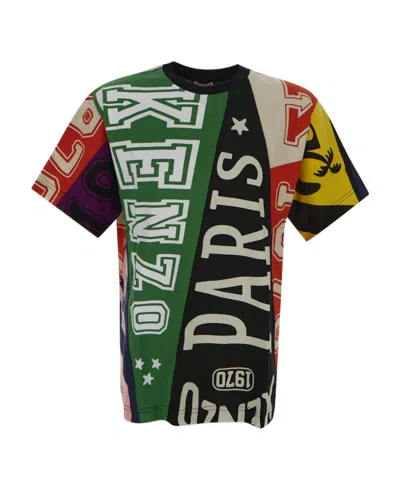 Kenzo Logo-print Cotton T-shirt In Green