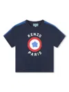 Kenzo Logo-print Cotton T-shirt In Blue