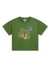 Kenzo Logo-print Cotton T-shirt In Green