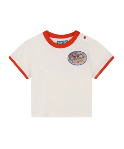 Kenzo Logo-print Cotton T-shirt In Pink