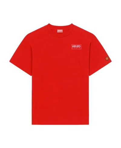 Kenzo Logo-print Cotton T-shirt In Red