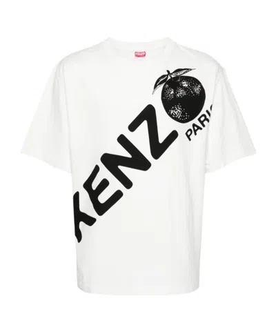 Kenzo Logo-print Cotton T-shirt In White