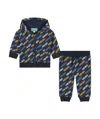 Kenzo Logo-print Cotton Tracksuit In Black