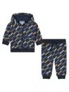 Kenzo Logo-print Cotton Tracksuit In Blue