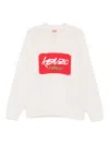 Kenzo X Futura 2000 Sweater In White Wool In White