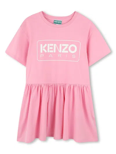 KENZO LOGO-PRINT DRESS