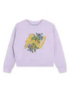 Kenzo Logo-print Drop-shoulder Sweatshirt In Purple
