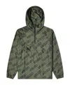 Kenzo Initials Hooded Jacket Drawstring Hem In Green