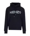 Kenzo Logo-print Hoodie In Black