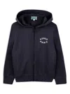 Kenzo Logo-print Hoodie In Blue