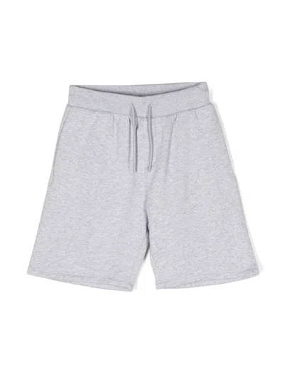 Kenzo Kids' Logo-print Knee-length Shorts In Grey