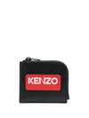 Kenzo Zip Wallet In Schwarz