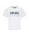 Kenzo Ivory T-shirt For Kids With Logo In White