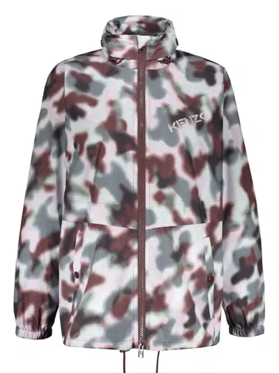 KENZO LOGO-PRINT OVERSIZED JACKET