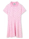 Kenzo Logo-print Polo Dress In Pink