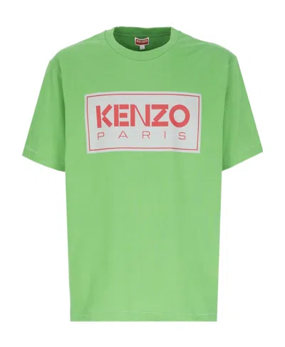 Kenzo Logo-print Round-neck T-shirt In Green