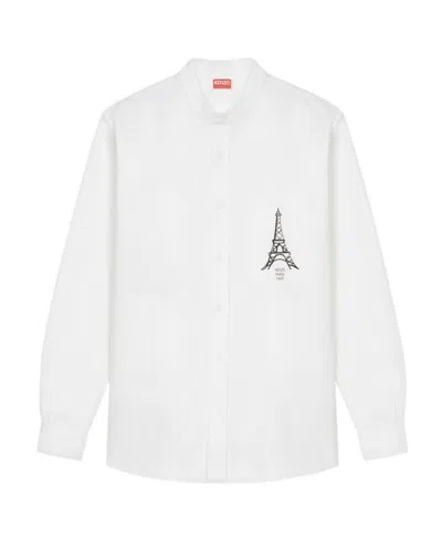 Kenzo Logo-print Shirt In White