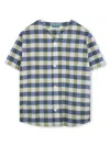 Kenzo Logo-print Short-sleeved Shirt In Blue