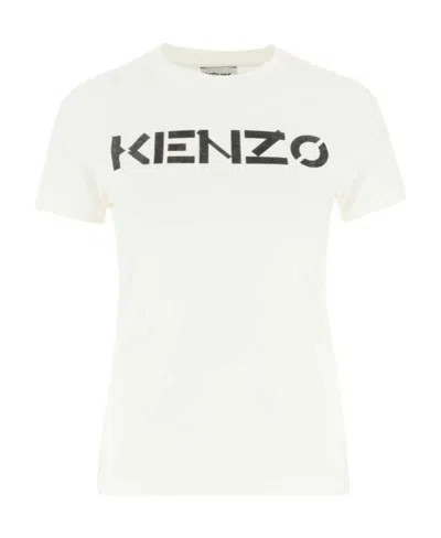 Kenzo Logo-print Short-sleeved T-shirt In White