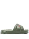 Kenzo Logo-print Slides In 绿色
