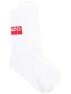 Kenzo Logo-print Socks In White
