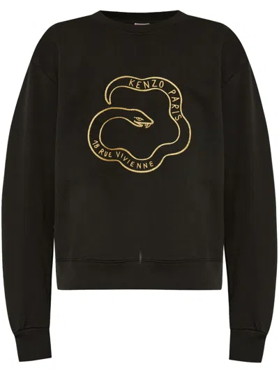 Kenzo Logo-print Sweatshirt In Black