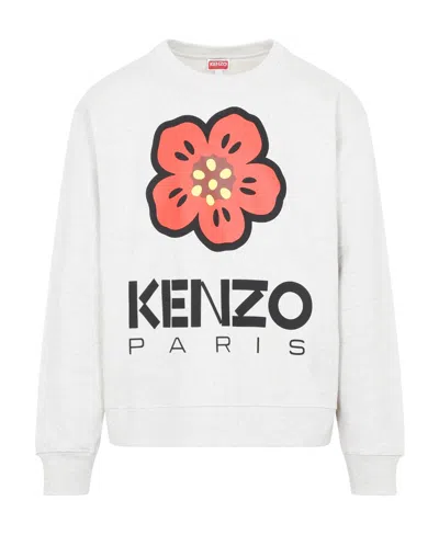 KENZO KENZO BOKE FLOWER PRINTED CREWNECK SWEATSHIRT