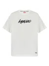 Kenzo Pure Cotton Graphic T-shirt For Comfort In White