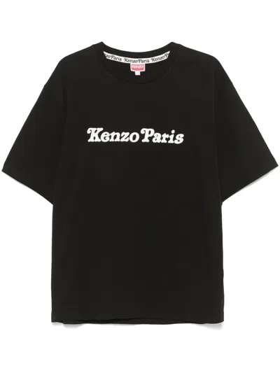 Kenzo Verdy Os Printed Cotton T-shirt In Black
