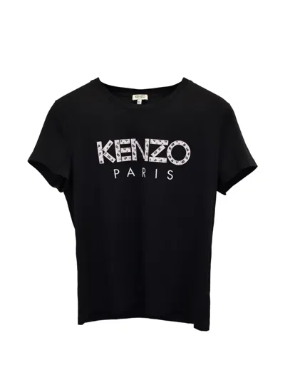 Pre-owned Kenzo Logo-print T-shirt In Black