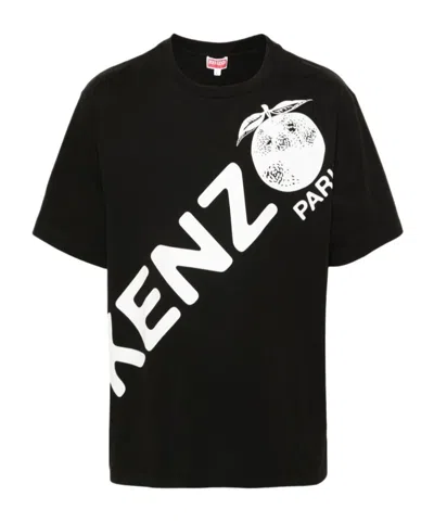 Kenzo Logo-print T-shirt In Black