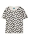 Kenzo Logo-print T-shirt In Neutrals