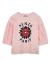 Kenzo Logo-print T-shirt In Rosa