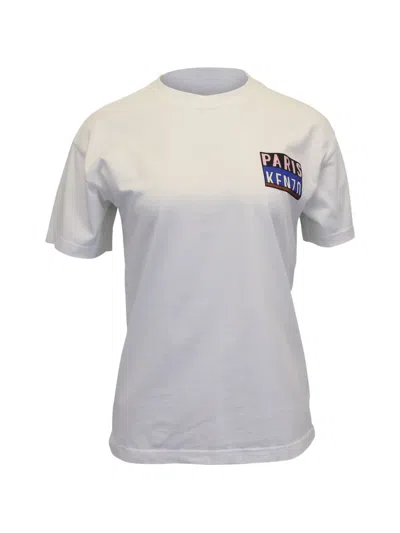 Pre-owned Kenzo Logo-print T-shirt In White