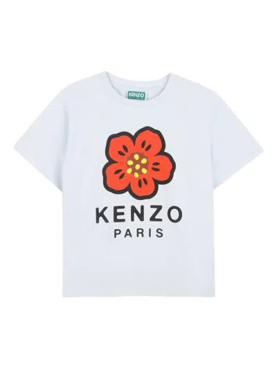 Kenzo Kids' Logo-print T-shirt In White
