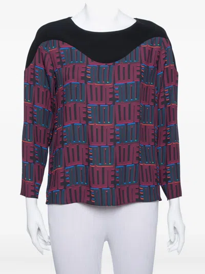 Pre-owned Kenzo Logo-print Top In Black