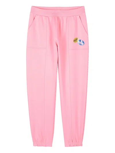 Kenzo Kids' Logo-print Track Pants In Pink